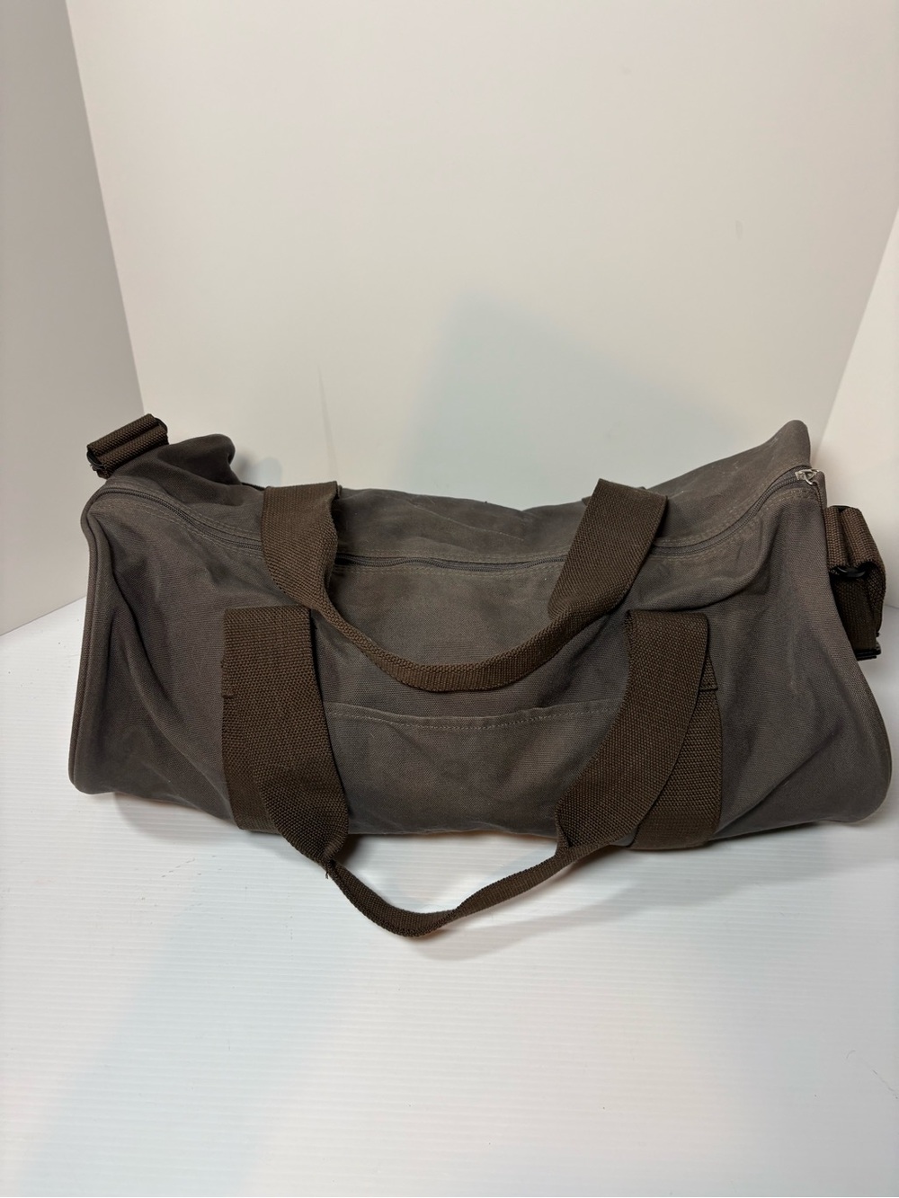 Earthbound by Soren Organic Cotton Canvas Duffel Bag - Charcoal Gray Utility